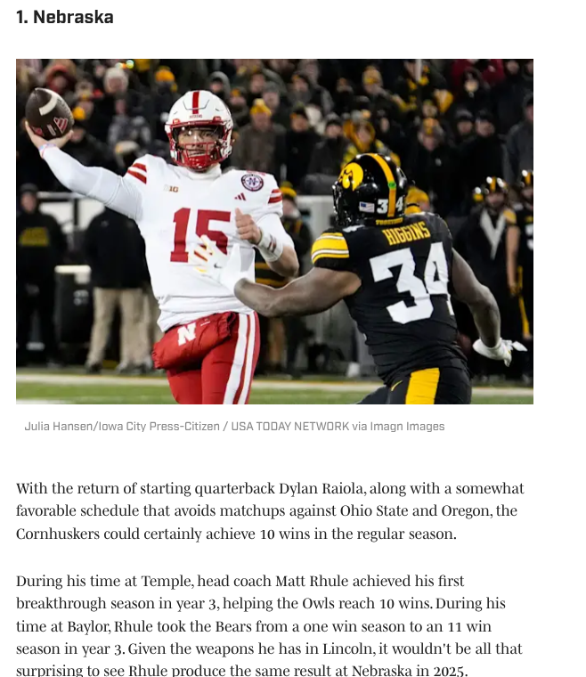 there is absolutely no better time of year than the Off-Season.

and nobody does the Off-Season better than Nebraska. it's only February!! #Huskers #GBR