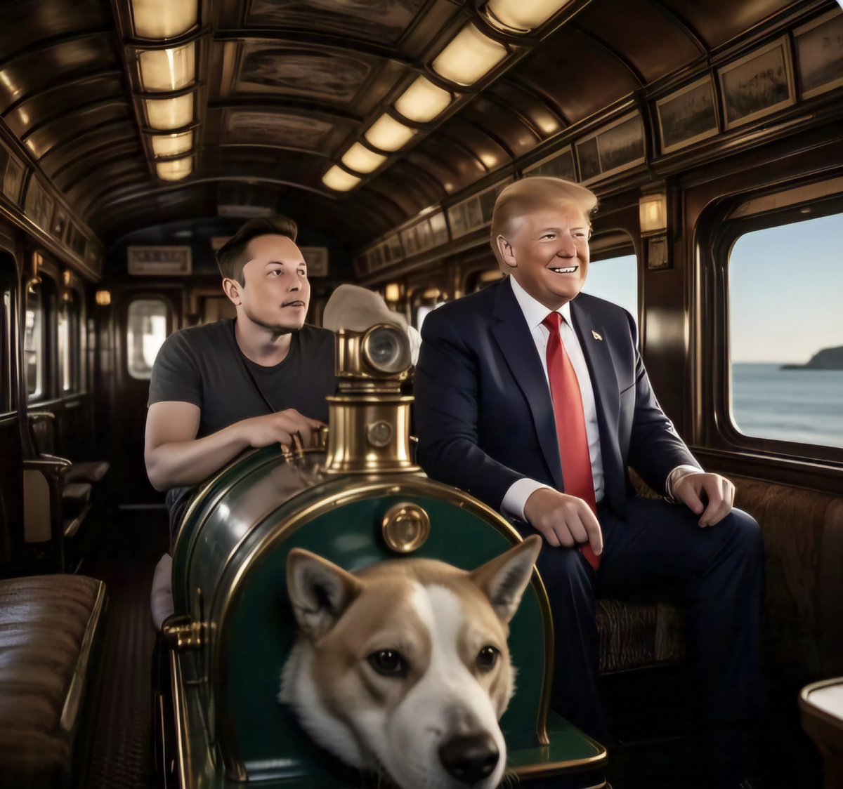 TruthLightNews's tweet photo. All Aboard the #Trump train!!!
We have 2 pictures, please share which one you like, go to our page to see the other one... it's pretty great too! And #RepostTuesday #Repost #Please #Trump #ElonMusk #DOGE https://t.co/3WVrzwJLs1