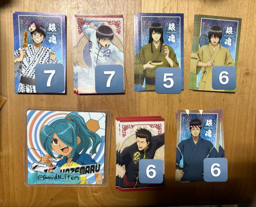 【譲渡】
銀魂 キャラガムコレクション ステッカー

譲:銀時,新八,神楽,沖田,神威,高杉,桂,近藤,山崎
(画像のもの)

求:100/枚 +送料
(送料の関係上2枚~お譲り可能です＊)

検索からでもお気軽にお声掛けください＊