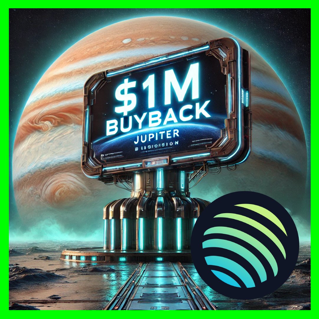 The Jupiter buyback wallet is raking in $27K $USDC per hour on average 🪐

The wallet just exceeded $1 Million $USDC, since it started collecting on February 17.

Good thing the paperhands are now out— $JUP will reward those with true conviction in <a href="/JupiterExchange/">Jupiter</a> 🧑‍🚀