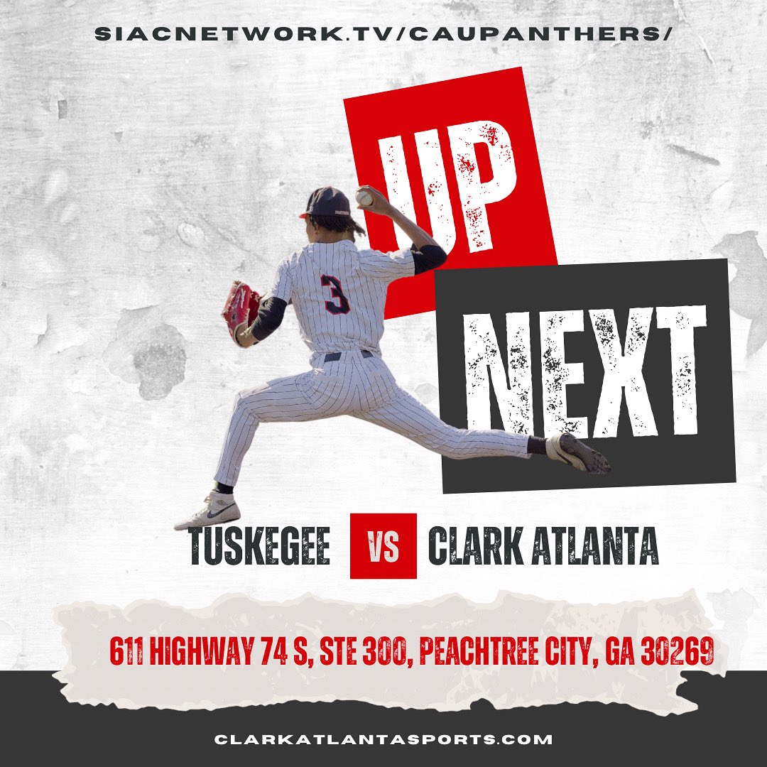 🚨This Weekend Series🚨

🆚Tuskegee
📆2/22-23
⌚4 PM, 1 PM &amp; 4:30 PM
📍Peachtree City, GA
🏟️Homeplate Field
📺siacnetwork.tv/caupanthers/