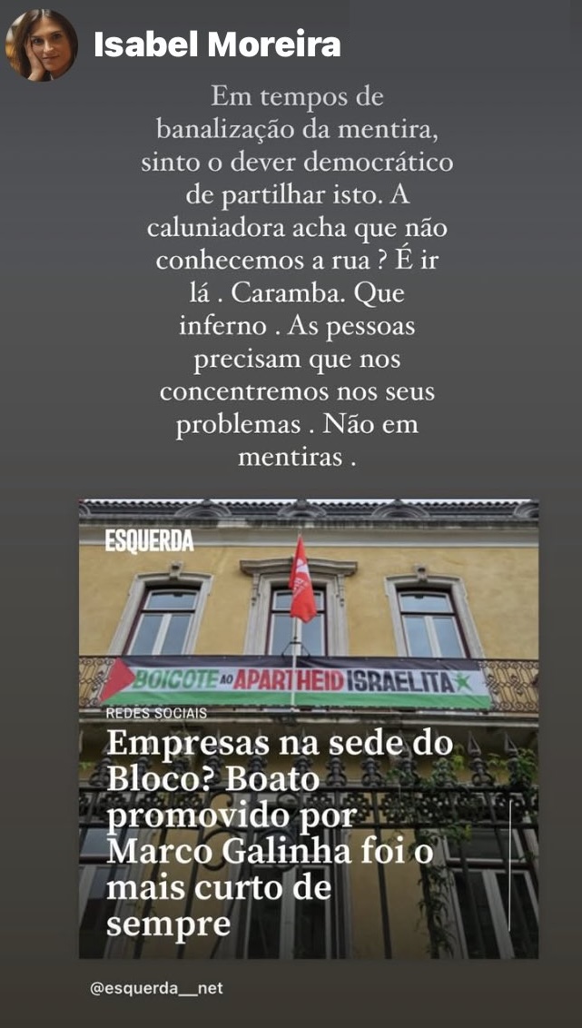 A deputada do PS disse que bastava ir à rua que se via logo que era uma calúnia.
Mas eu fui e vi muitas coisas, muitas mais do que as que aqui já descrevi. Vi uma rua de 700 metros de comprimentos com dez mil pessoas ali registadas a viver. Vi no domingo ao fim do dia um casal de