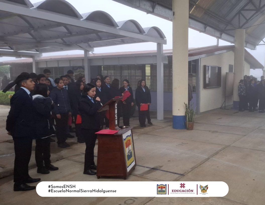 ENSH_SEPH's tweet photo. 🟨 Inicio de semestre par del ciclo escolar 2024 - 2025 

#SomosENSH 
#EscuelaNormalSierraHidalguense https://t.co/0l8r077EwY