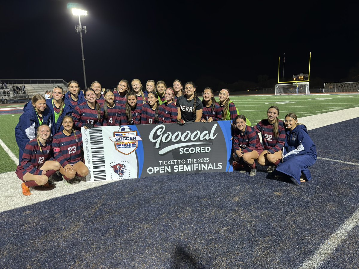 Perry High Athletics (@perry_pumas) on Twitter photo Perry punched their ticket to the Open State Semifinals!!!
Final in the Quarterfinals:
Perry 2 - Highland 1
<a href="/PerryPumas07/">PERRY HIGH SCHOOL</a> <a href="/Perrygsoccer/">Perry Girls Soccer</a> Perry punched their ticket to the Open State Semifinals!!!
Final in the Quarterfinals:
Perry 2 - Highland 1
<a href="/PerryPumas07/">PERRY HIGH SCHOOL</a> <a href="/Perrygsoccer/">Perry Girls Soccer</a>