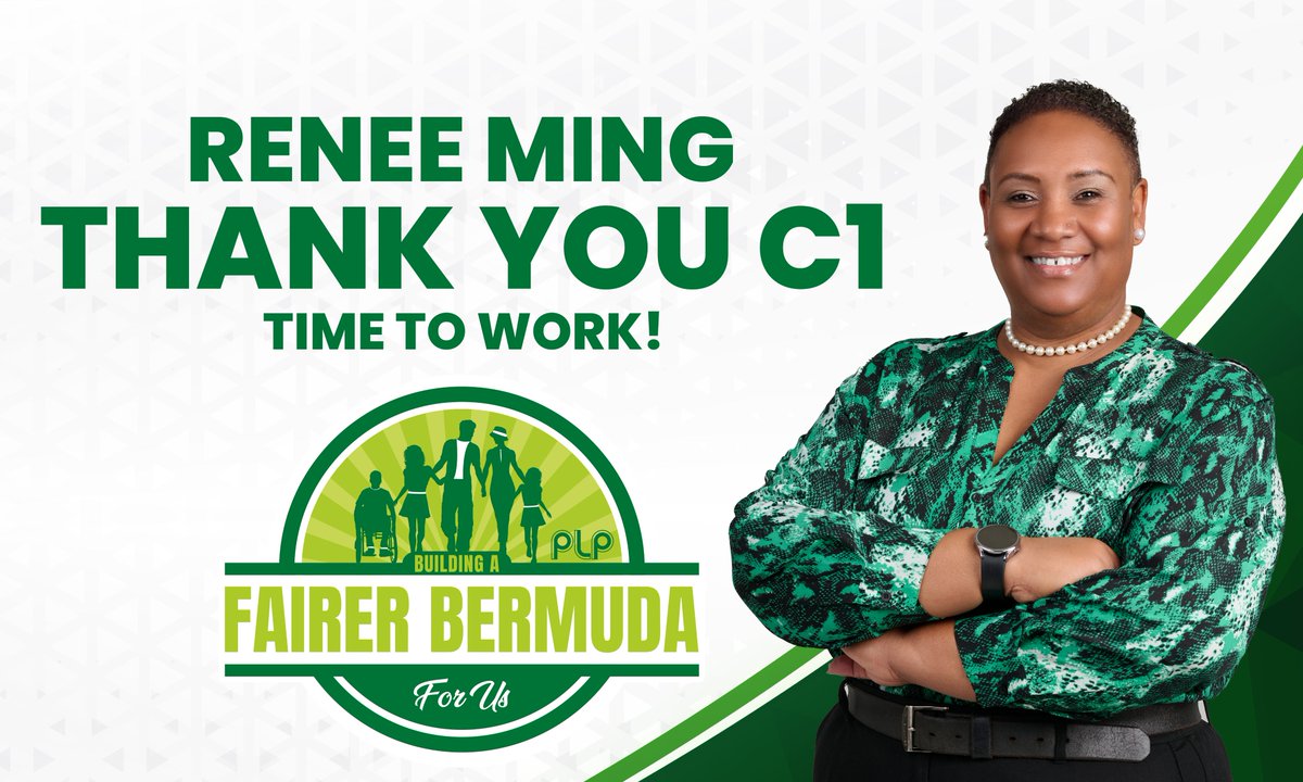 Thank you Constituency 1 - St. George's North for choosing Renee Ming to represent you as your Member of Parliament!