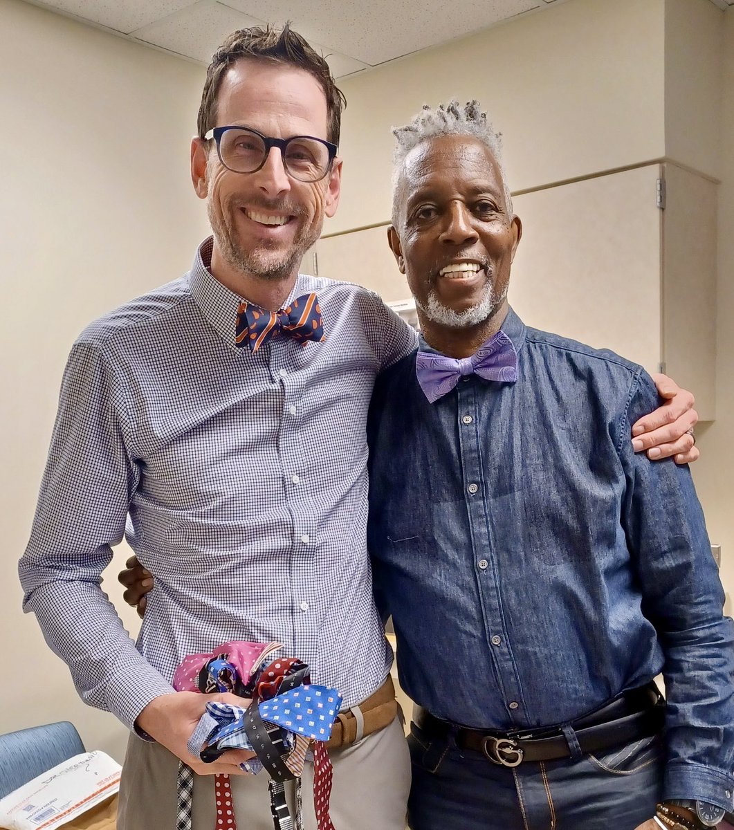 Today was special, my friend Leonard stopped by clinic and gave me his entire bow tie collection 🙏 so honored, can’t wait to wear one