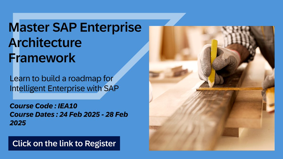 gmouleeswaran's tweet image. Unlock the power of SAP Enterprise Architecture! Join our virtual workshop &amp;amp; learn to build a roadmap for an Intelligent Enterprise using SAP LeanIX. Hands-on practice included! #SAPArchitecture #IntelligentEnterprise #LeanIX #SAPTraining 

imsap.co/6010I0q00?