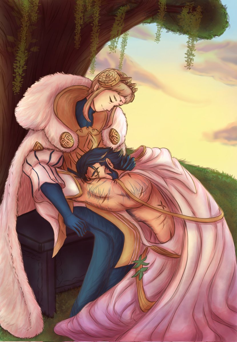 Guarder_Sol's tweet image. “No matter what form I find you in, nothing could make me happier than spending time with you like this.”
-----
A belated Valentine's piece of FEH's most underrated couple, Henriette and Gustav.
#FEHeroes #FireEmblem