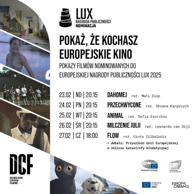 EUinWroclaw's tweet photo. Biuro @Europarl_PL we Wrocławiu zaprasza na Przegląd Filmów Nominowanych do @luxaward! Bezpłatne bilety odbierzesz w kasach @DCFilmowe 

↓ Weź udział w głosowaniu publiczności na najlepszy film

#LUXAudienceAward 🇪🇺