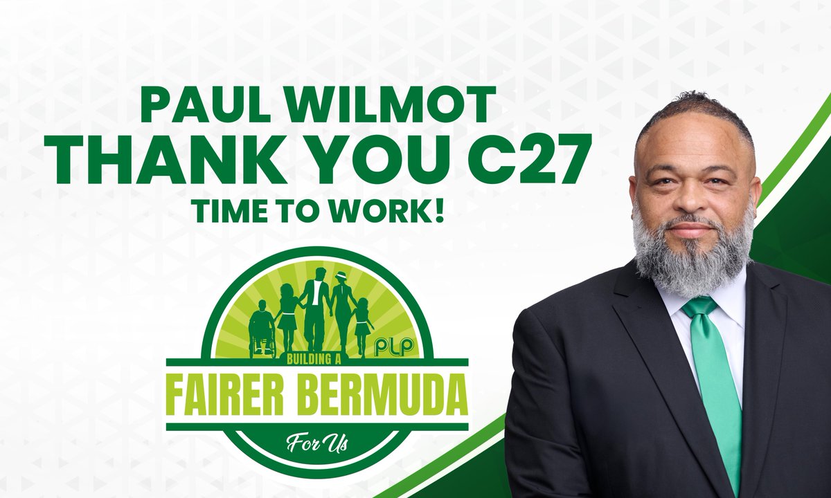 Thank you Constituency 27 - Warwick North Central for choosing Paul Wilmot to represent you as your Member of Parliament!