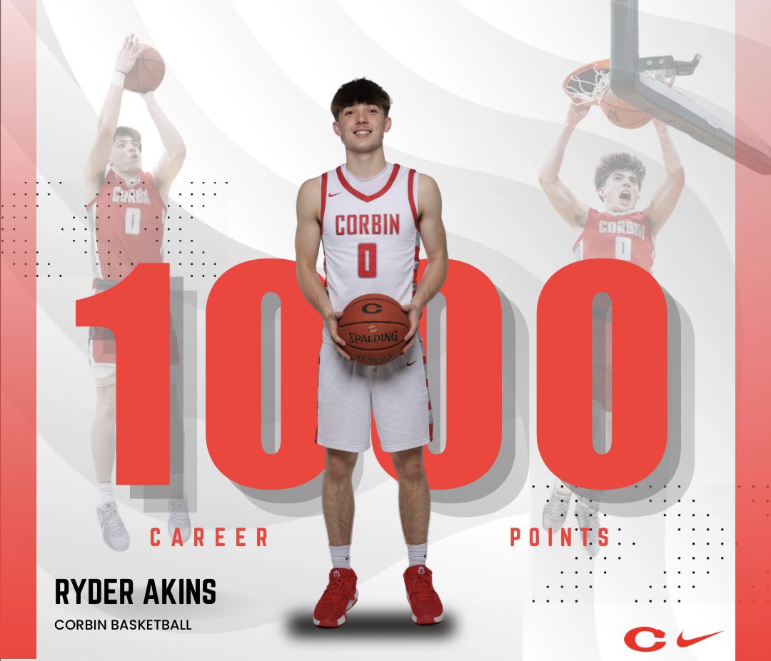 RedhoundHoops's tweet image. Welcome our newest member of the 1,000 point club!! Congrats Ryder!! 🔴⚪️