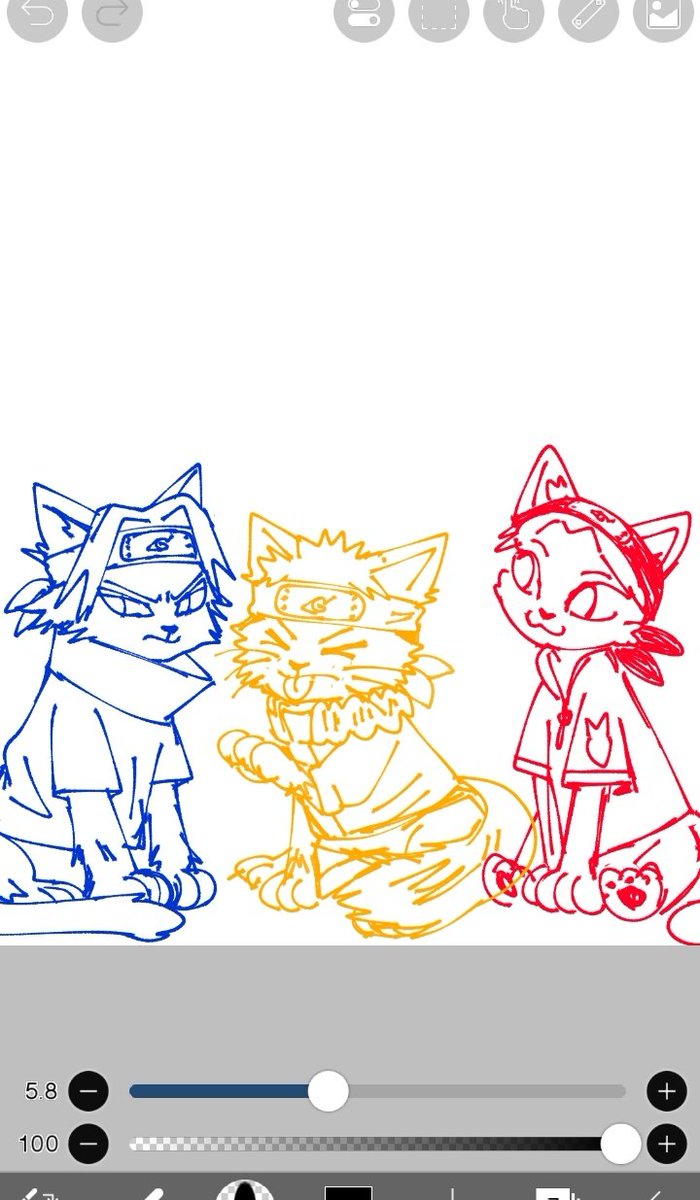 namodoaki's tweet photo. Galera...Time 7 gatinhos... #WIP #narutoart #nyaruto #time7 https://t.co/CE9aMHwvWM