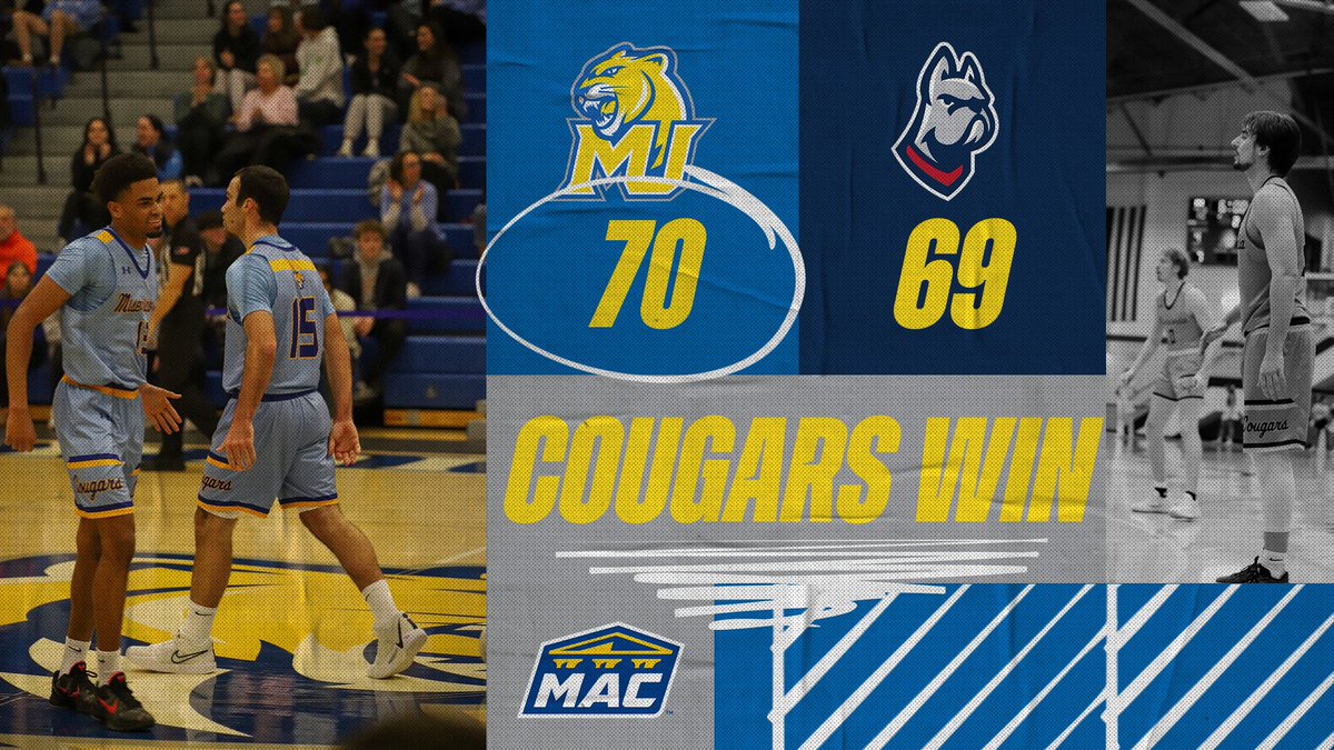 🚨COUGARS WIN🚨

Catch the Cougars home at 3:00pm Saturday afternoon for SENIOR DAY against Kings!

#atallcosts #rollcougs #d3hoops
