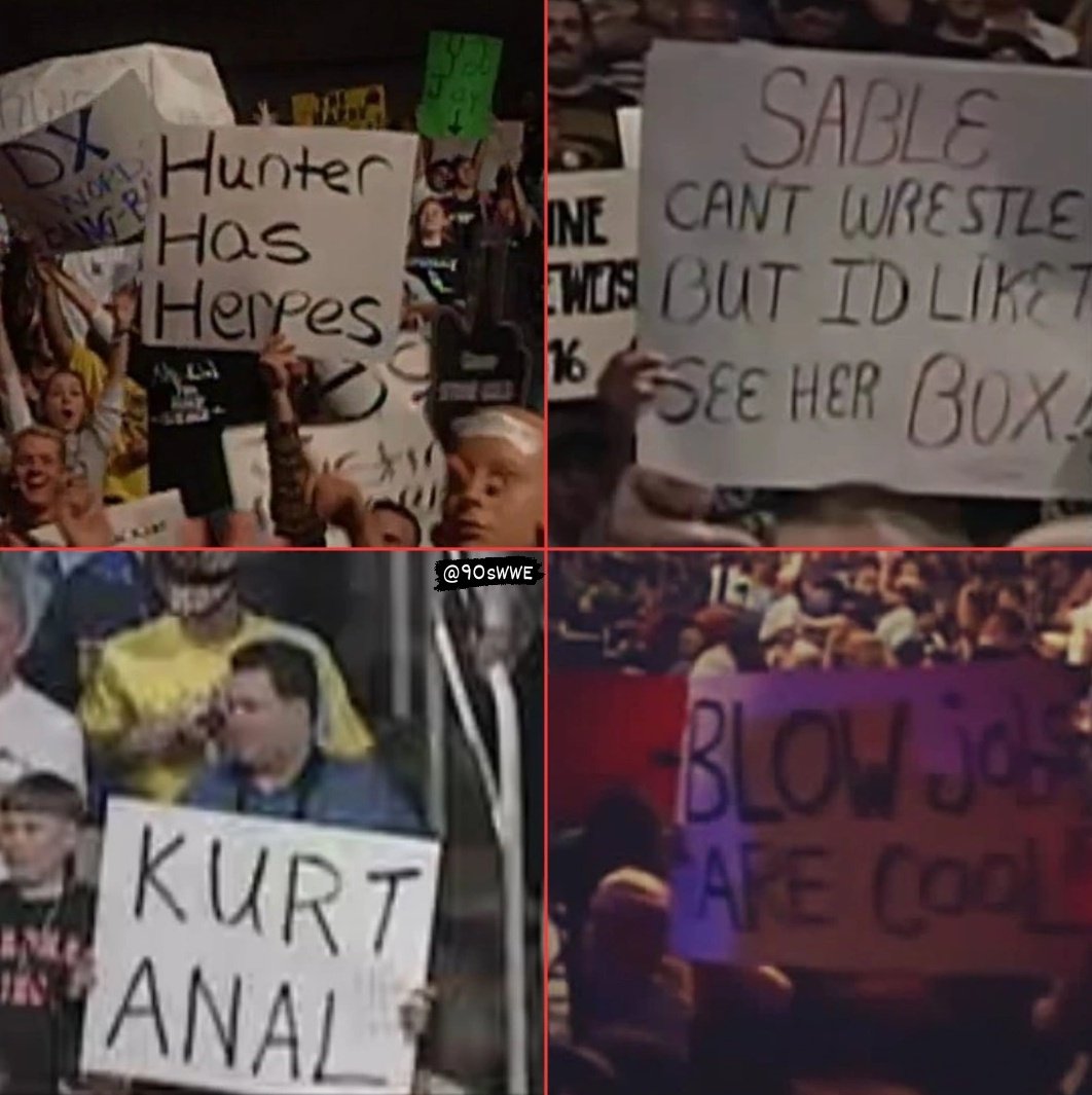 90sWWE's tweet photo. The Attitude Era was a wild time 😂 https://t.co/itZJymQ4nq