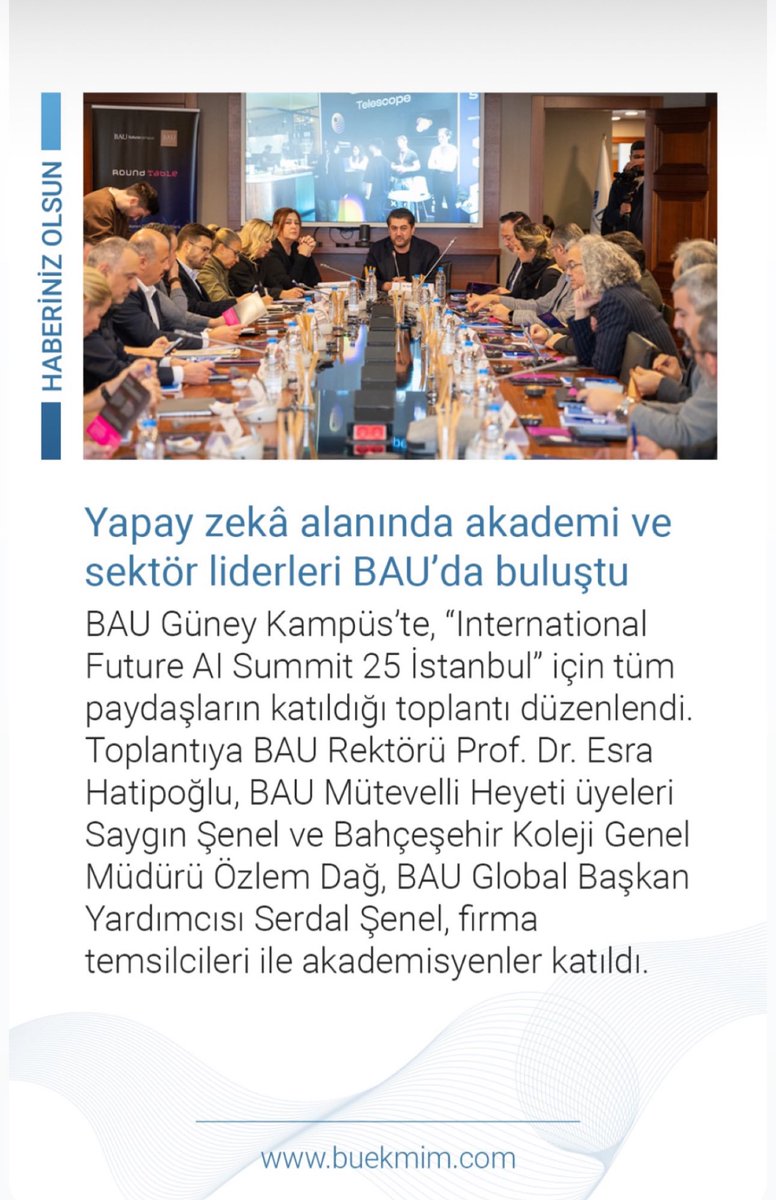 2024 yılında Generative AI Stage'i ile destek olduğumuz Future AI Summit'in 2025 planlaması için sektör liderleri ile biz de planlama aşamasına katıldık