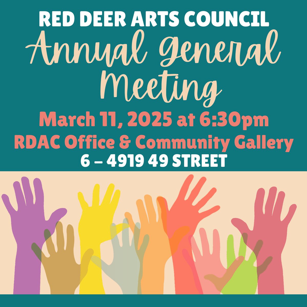 2025 Red Deer Arts Council Annual General Meeting - mailchi.mp/80b0acd6e5c7/2…