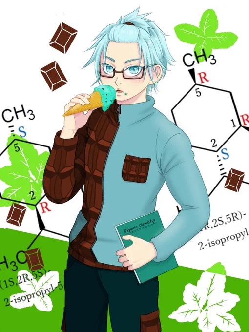 今日はチョコミントの日
←(左)3年前に描いた →(右)去年描いた 