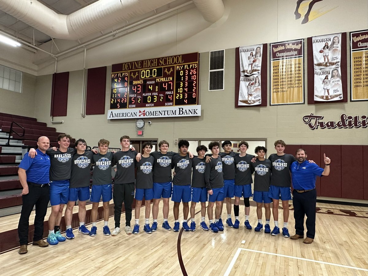 #19 McMullen County 47
D’Hanis 43

#RunTMC are Bi-District Champions.

<a href="/hoopinsider/">Hoopinsider</a> <a href="/Texas1AFan/">Texas 1A Fan</a> <a href="/STBA_TX/">STBA-TX.com</a> <a href="/PE1909/">Pleasanton Express</a>