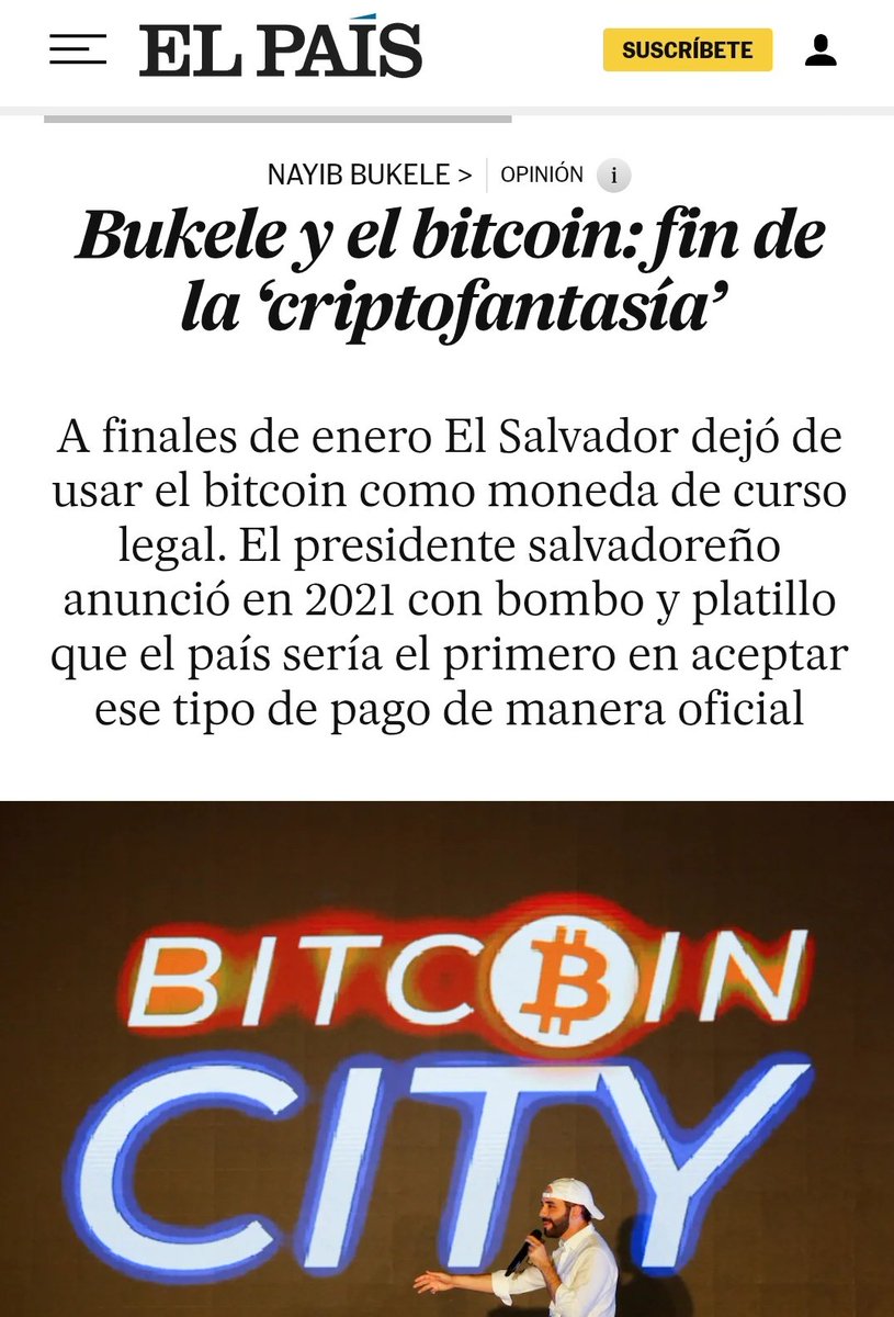Buenoooooo se va acabando esta mierda de derecha Tecno-pajera...

Nota impecable de EL PAIS
elpais.com/america/opinio…

#Criptogate 
#MileiEstafador #bukele
