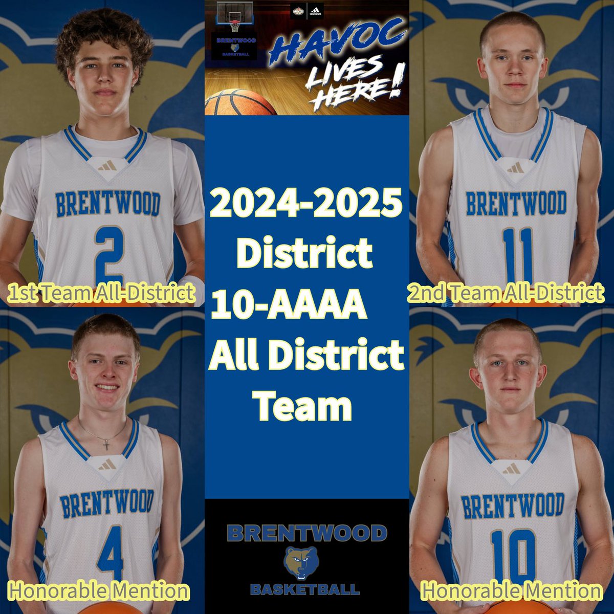 Brentwood Boys Basketball (@wcsbhsboyshoops) on Twitter photo We couldn’t be prouder of our Teammates for their well deserved recognition! Congratulations <a href="/DavisCochran35/">Davis Cochran</a> <a href="/jacksonmcc2/">jackson mccutcheon</a> <a href="/HudsonM2026/">Hudson McKnight</a> <a href="/kevinspiveyy/">Kevin Spivey</a> #GoBruins #BringTheHavoc We couldn’t be prouder of our Teammates for their well deserved recognition! Congratulations <a href="/DavisCochran35/">Davis Cochran</a> <a href="/jacksonmcc2/">jackson mccutcheon</a> <a href="/HudsonM2026/">Hudson McKnight</a> <a href="/kevinspiveyy/">Kevin Spivey</a> #GoBruins #BringTheHavoc