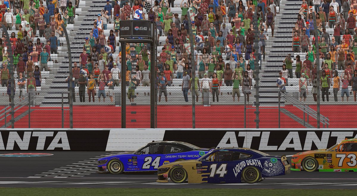 Up and down race for our #14 Liquid Death Mustang. Missed the wrecks and finished 2nd. Let the season truly begin next week at COTA.

Shoutout to <a href="/CSnyder315/">Cole Snyder</a> on going back-to-back! Plate track merchant... 😂

PapaBear Racing
Griff -- P2
<a href="/BBear1490/">BigPapaBear1490</a> -- P16