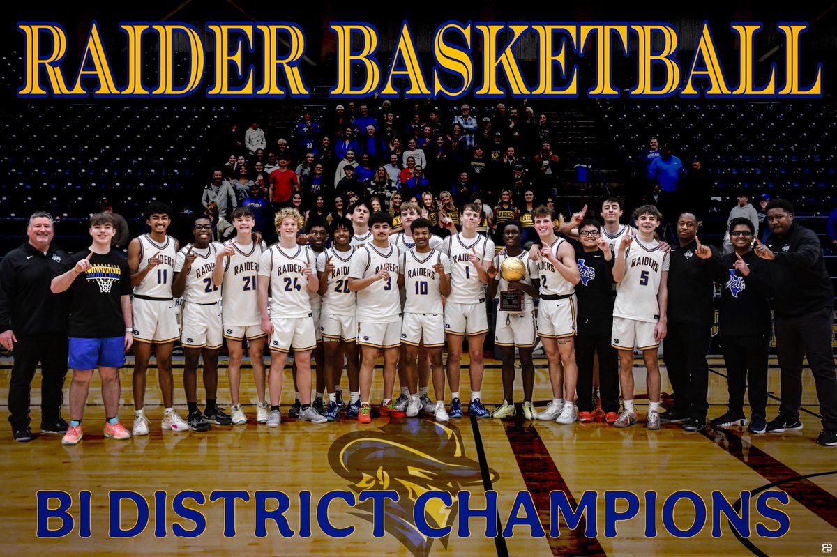 🏆BI-DISTRICT CHAMPS🏆

Sunnyvale defeats PG 73-64

Owen Dlabaj and Laolu Oyekanmi each had 19

Hudson Leonard had 16pts and 10 Rebounds 

Joshua McDill with 12 pts