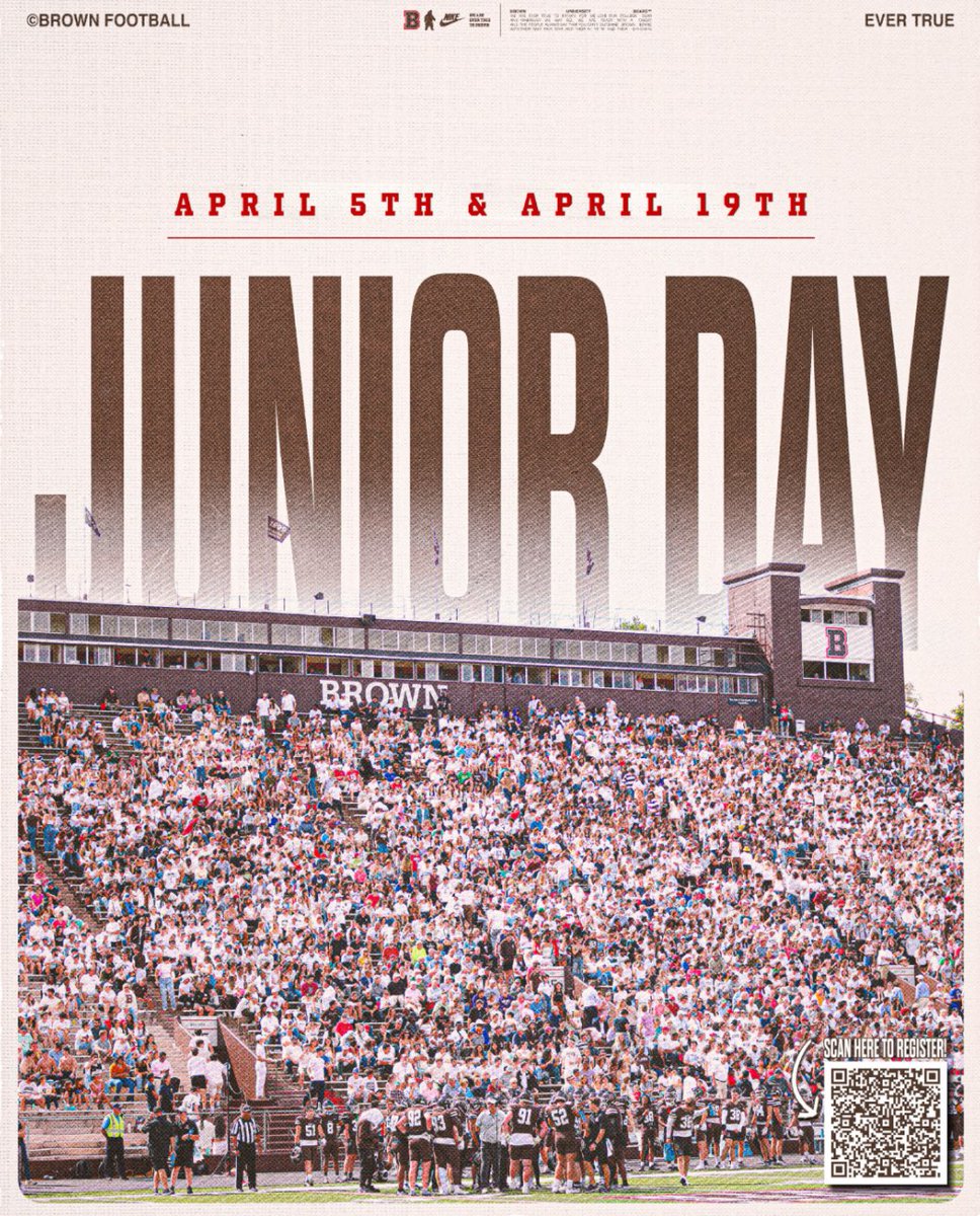 Thank You <a href="/BrownU_Football/">Brown Bears Football</a> for the Junior Day Invite! Excited to make the trip down this spring. <a href="/BrownHCPerry/">James Perry '00</a> <a href="/Coach_Bunk/">Eric Bunker</a> <a href="/coachDjackson1/">Darryl Jackson</a>