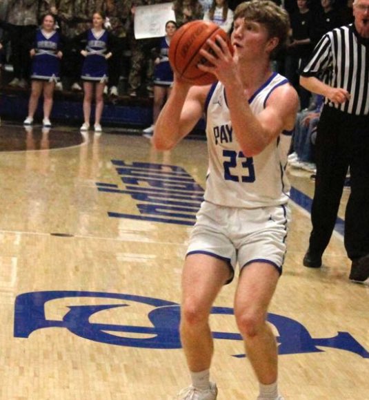 Proud to announce Blake Schwartz is now Payson’s all-time leading scorer! With his 11 points tonight at Macomb he passes Paul Lentz’s previous record of 1,596! <a href="/paysonseymour/">Payson CUSD1</a> <a href="/paysonathletics/">Payson Athletics</a> <a href="/ChrisDuerr/">Chris Duerr</a> <a href="/BreidyTV/">Brendan Reidy</a> <a href="/MuddyRiverSport/">Muddy River Sports</a> <a href="/WhigSports/">Herald-Whig Sports</a> <a href="/CentralILSports/">Central Illinois Sports</a>