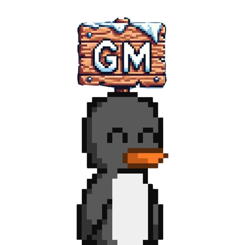 GM from the coldest waddle in Web3! ❄️🐧

This penguin woke up early to spread the good vibes—are you ready to conquer the day?

Drop a GM in the comments and let’s build together! 🚀

#GM #NFT #PixelArt #Web3 #PixelPenguins
