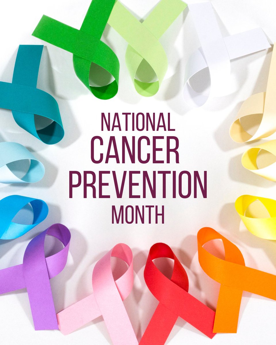 February is National Cancer Prevention Month! Reduce your cancer risk by getting screened, getting vaccinated, and making healthier lifestyle choices. Learn more about how you can prevent cancer ➡️ tinyurl.com/4uddbfjy