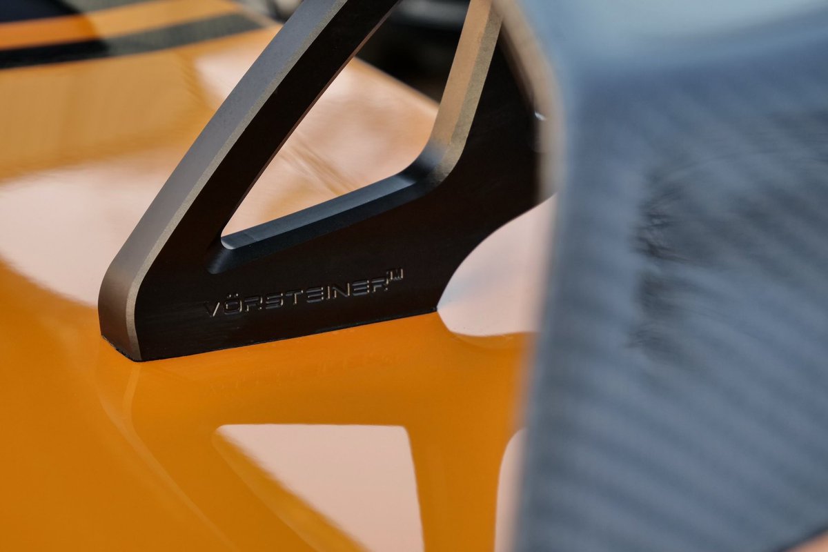 What do you think to these <a href="/forduk/">Ford UK</a> Mustang GT mods we just completed?  
- A carbon bonnet with Perspex window of which we colour coded the outer section
- A Vorsteiner carbon rear spoiler  

#fordmustang