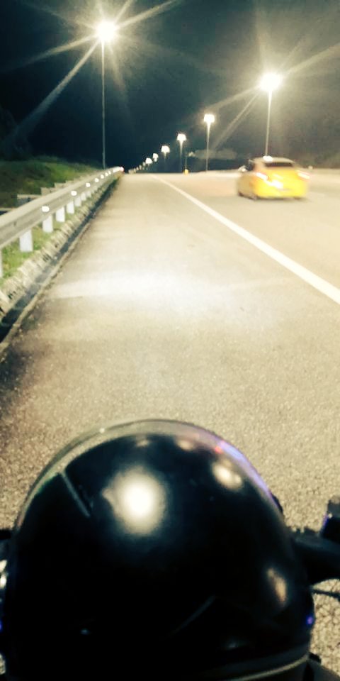 Night ride a lone