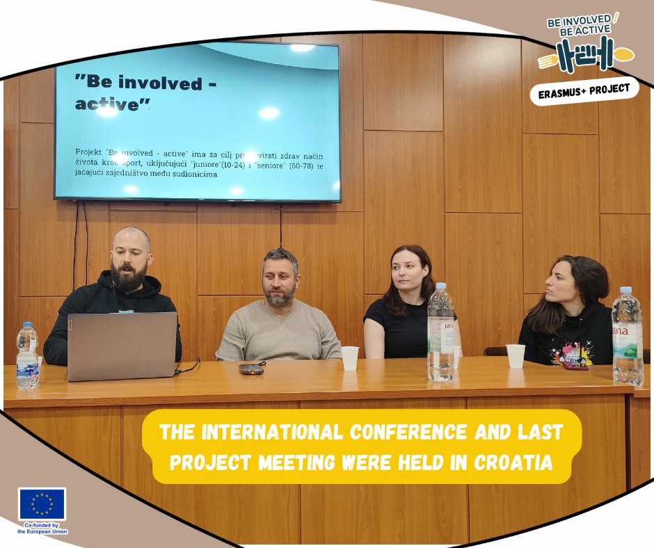 SDCSabac's tweet image. 💼 Prošle nedelje održana je međunarodna konferencija i poslednji sastanak Erazmus+ sportskog projekta BE ACTIVE – INVOLVED. Domaćin ovog događaja bila je Top Form Gym iz Hrvatske.

ℹ️sdcs.org.rs/bia-5-tpm/
🇪🇺 Project is funded by Erasmus+.

#erasmusplus #conference #ludbreg