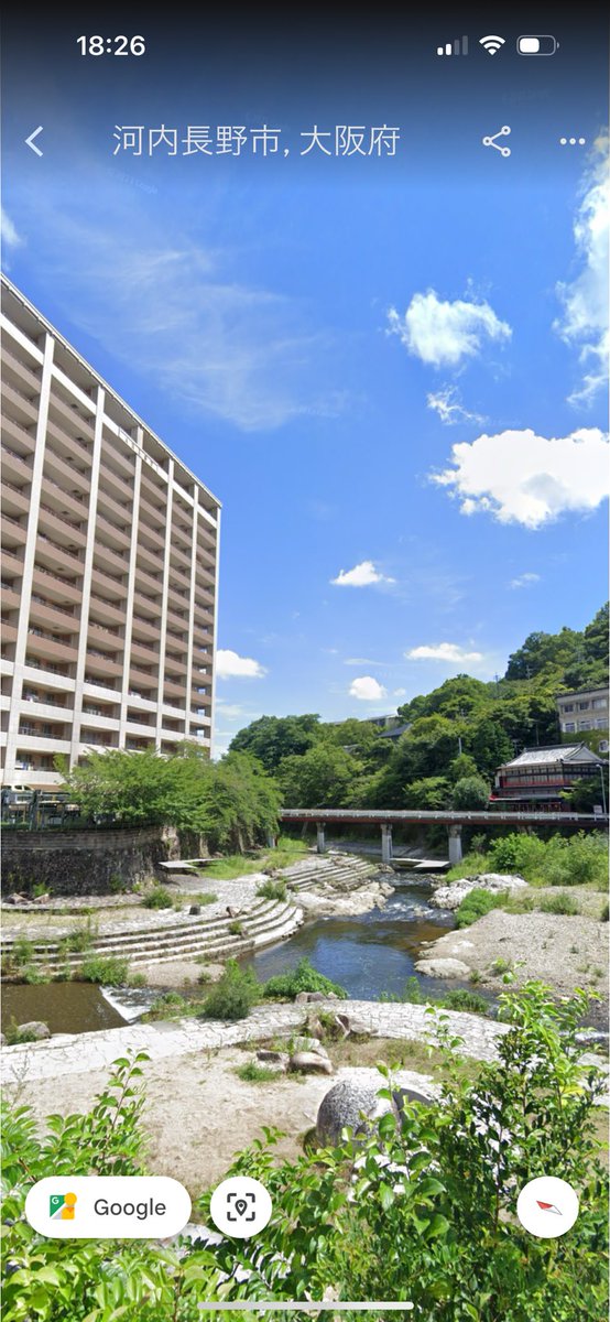 河内長野、自然と都会が共存したみたいな見た目してんな