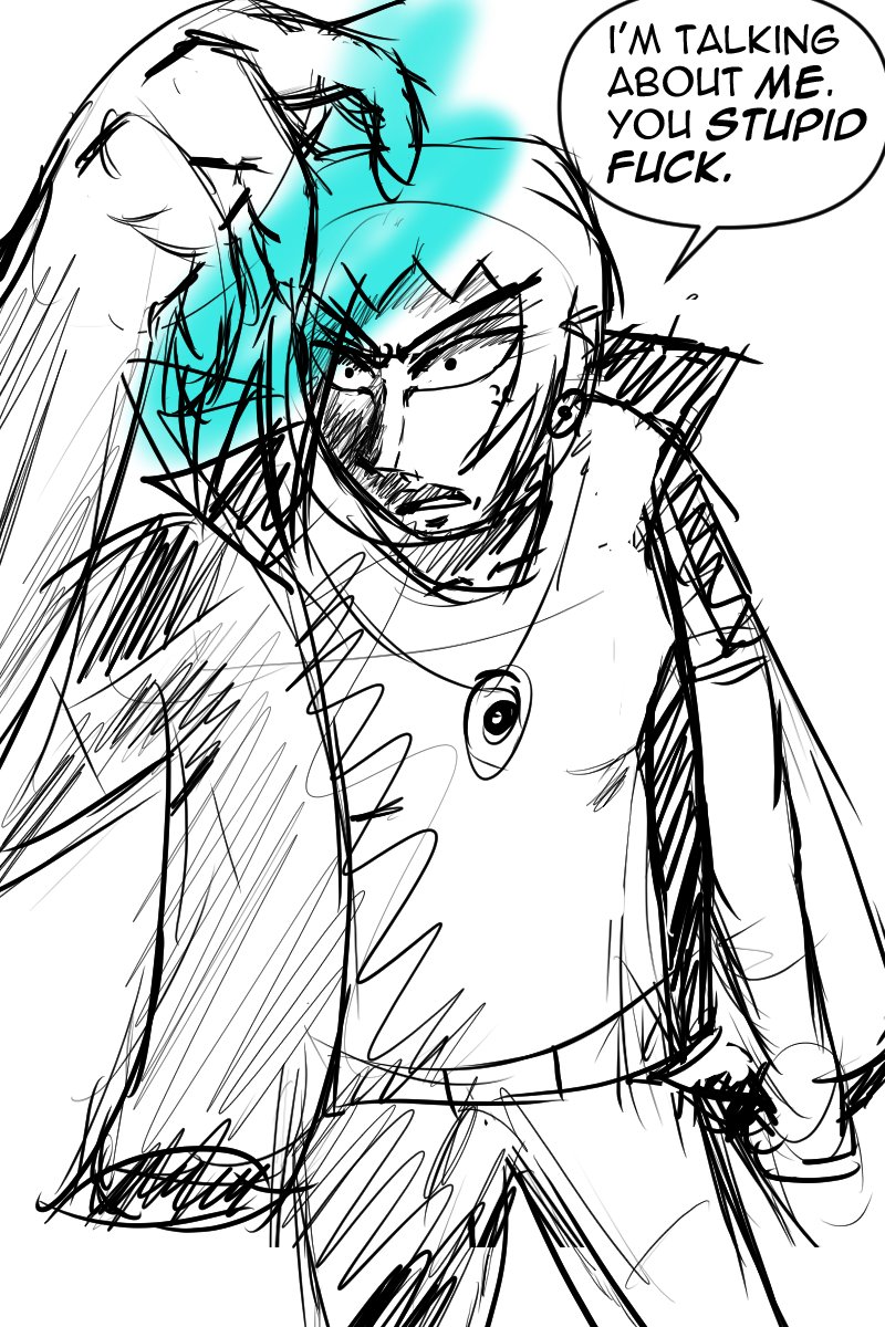 might drop linearting my comic and just keeping cleaned up sketches for pages and panels.