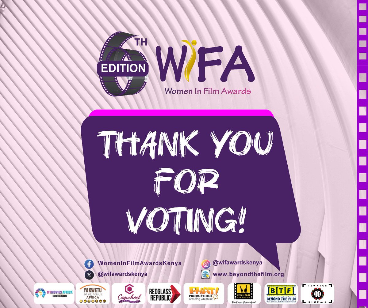 Voting is officially closed. Thank you so much for voting! 🤝🏾
 See you at the event.🥳

#womeninfilmawards #WIFA2025  #InternationalWomensDay #IWD #IWD2025