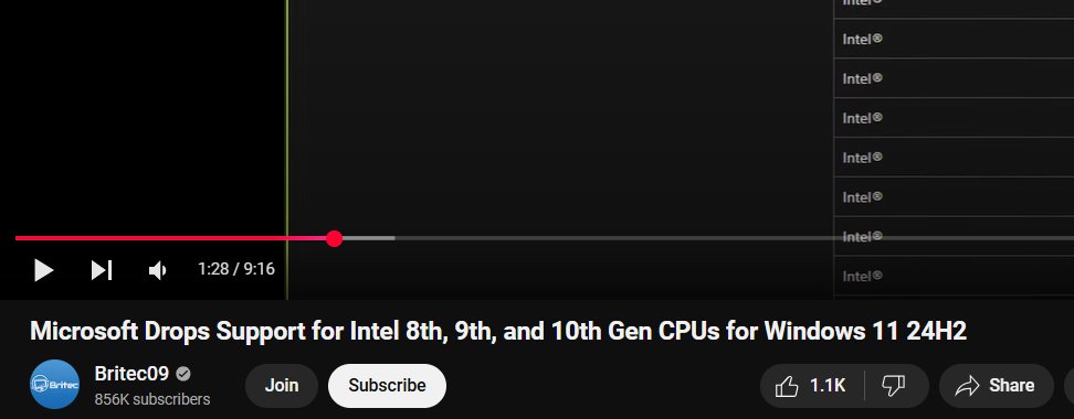 tech_win81514's tweet image. Microsoft, please STOP being DUMB. 10th gen isn&apos;t even that old! PCs in 2021 also came with 10th GEN CPUS.
This is unfair, Microsoft.. WTF are you Doing?