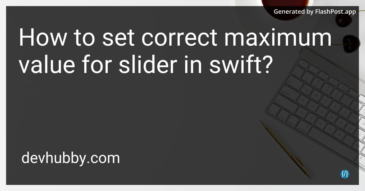devhubbycom's tweet image. Max slider value to end Mondays, possible in Swift? ๐
Source: devhubby.com/thread/how-to-โฆ
#SwiftProgramming #MobileDevelopment #DevCommunity #100DaysOfCode #value #set
