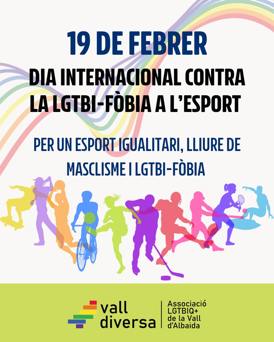 Ningú s'ha de sentir exclosa i amenaçada per ser qui és, ni als camps de joc ni a les sendes de la nostra comarca 🏳️‍🌈🏳️‍⚧️