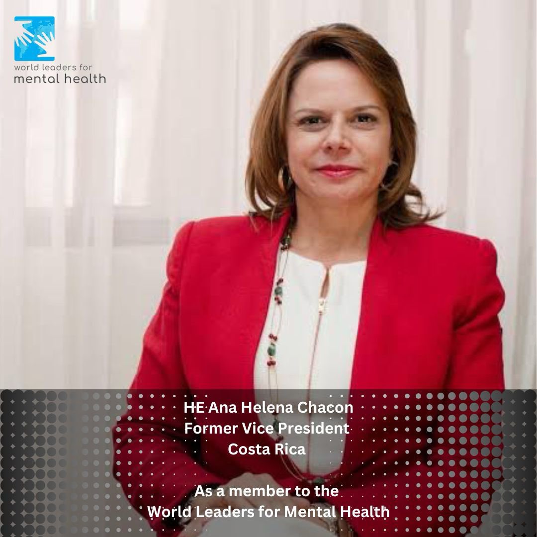 We are happy to welcome her excellence Ana, the former vice president of Costa Rica to the group. 
Her excellency has been an advocate of mental wellbeing and advocate of healthy living. 
We are indeed honoured to have her 

<a href="/anita_chae/">Ana Helena Chacón</a>