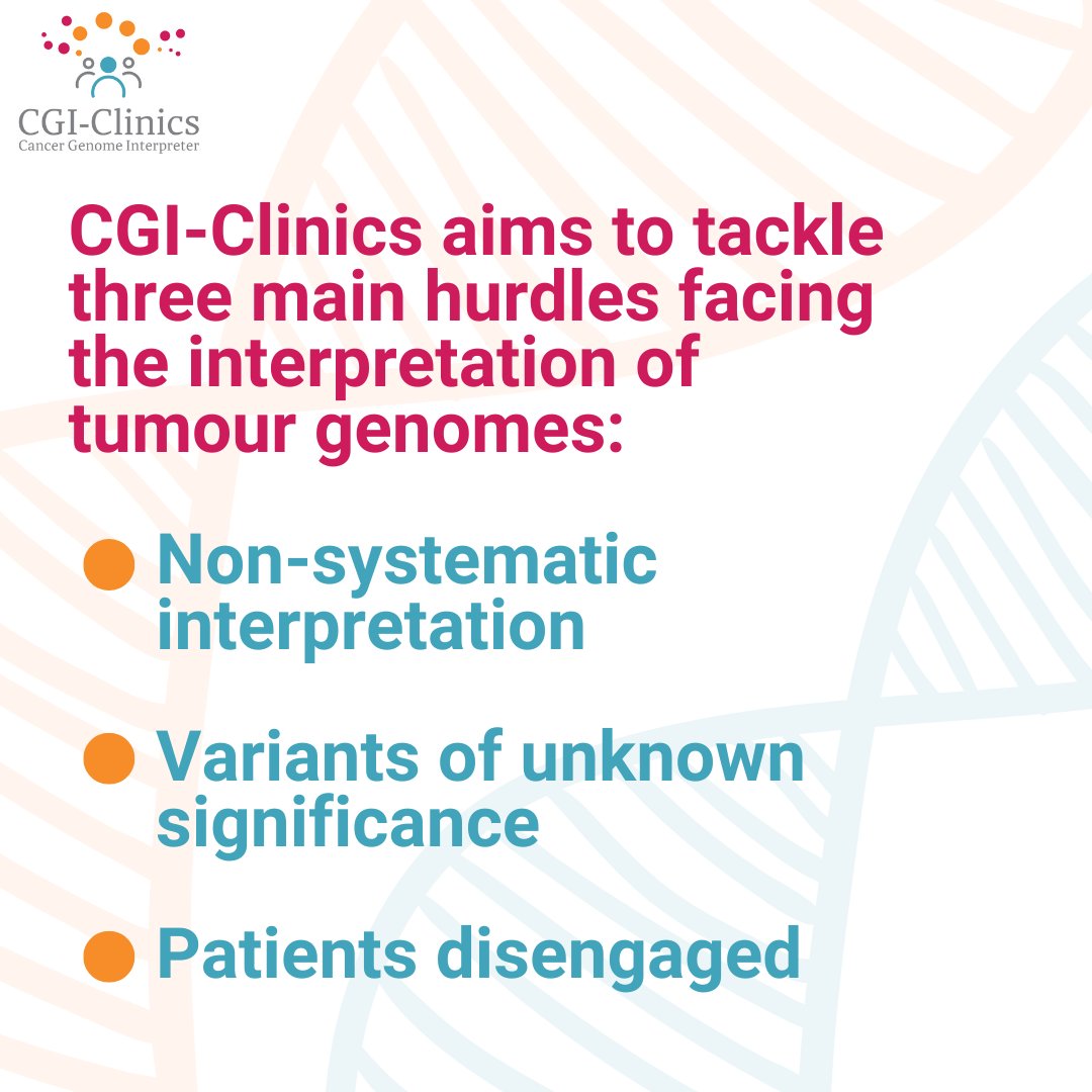 Interpretation is a bottleneck for the full deployment and broad accessibility of Next Generation Sequencing in cancer management, and CGI-Clinics aims to improve this step 👏