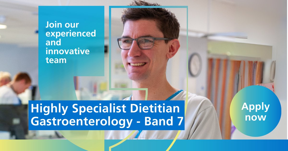 Careers at Gloucestershire Hospitals (@gloshos_careers) on Twitter photo 📢 Exciting opportunity! We're recruiting a Highly Specialist Dietitian, Gastroenterology (Band 7 - 12 month maternity cover) <a href="/gloshospitals/">Gloucestershire Hospitals NHS Foundation Trust</a>
We have a large, friendly and supportive Dietetic Department and Gastroenterology team.
Apply now ➡️ ow.ly/EhsC50V1pc9 📢 Exciting opportunity! We're recruiting a Highly Specialist Dietitian, Gastroenterology (Band 7 - 12 month maternity cover) <a href="/gloshospitals/">Gloucestershire Hospitals NHS Foundation Trust</a>
We have a large, friendly and supportive Dietetic Department and Gastroenterology team.
Apply now ➡️ ow.ly/EhsC50V1pc9