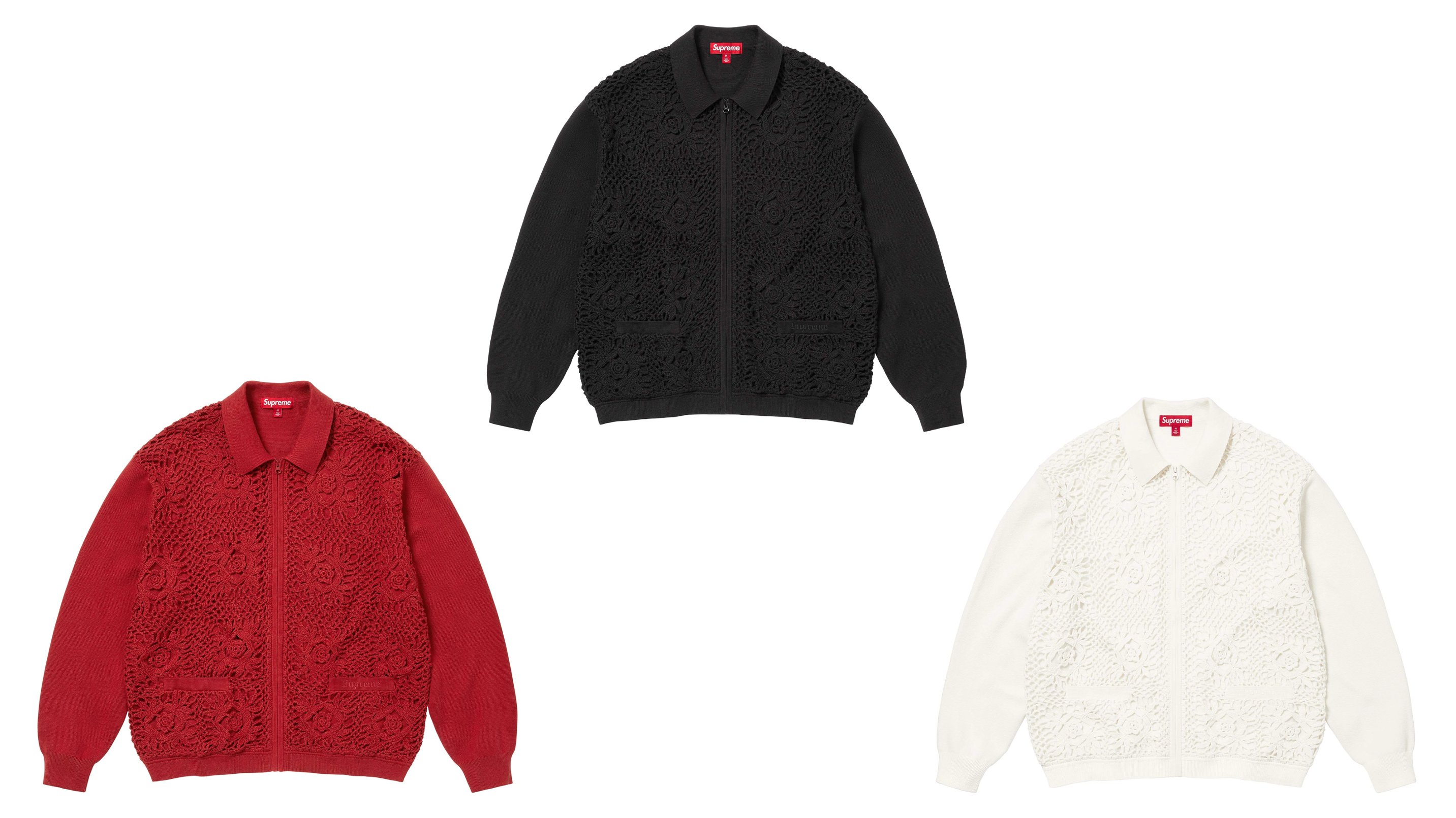 Supreme 身近 Crochet Zip Up Cardigan Supreme 身近 Crochet Zip Up Cardigan