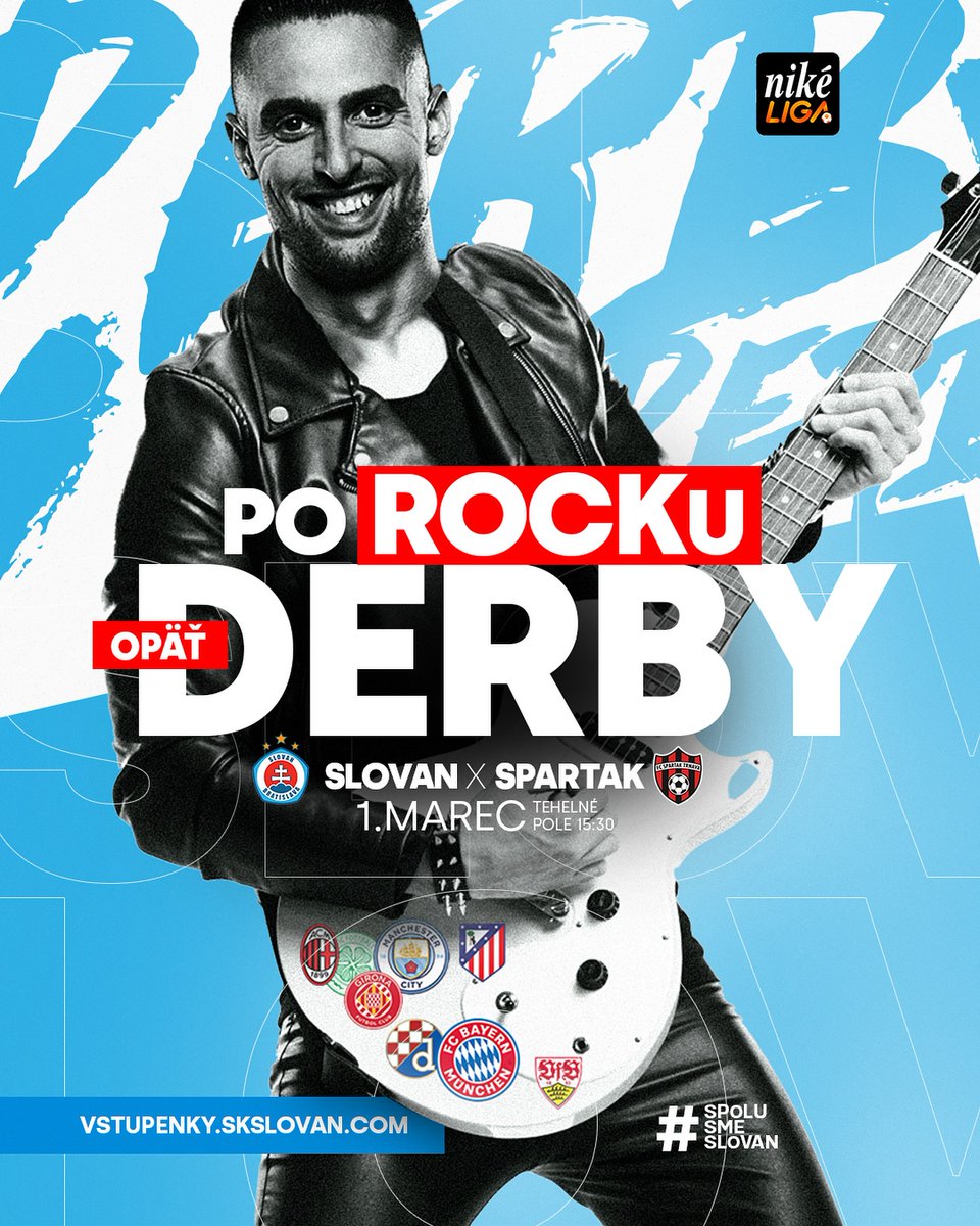 Po ROCKu opäť DERBY!

Tehelné pole ožije už 1. marca o 15:30! Príď podporiť belasých a zaži skvelú atmosféru. Vstupenky si môžeš zakúpiť na vstupenky.skslovan.com
#belasimajstri #spolusmeslovan