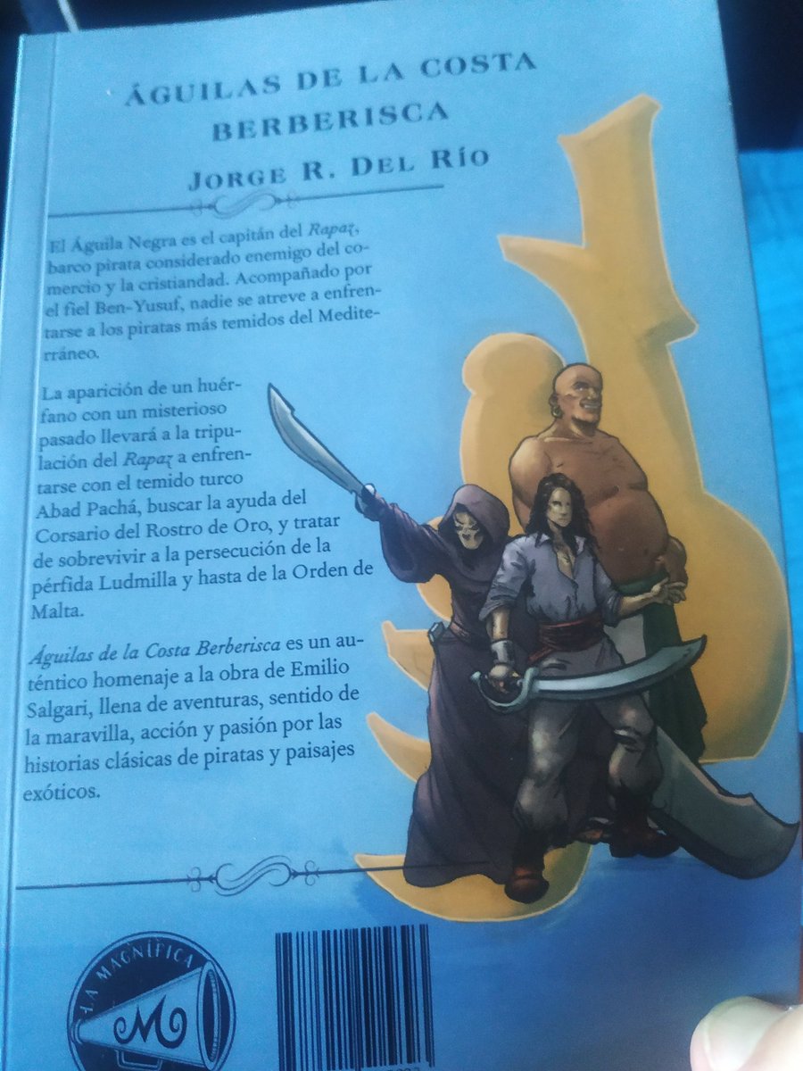 Pedropaginablog's tweet photo. Me lo he pasado muy bien leyendo este libro de piratas. Muy recomendable. Gracias, @JRio77 @MagnificaEd 💪🏼☺️🤟🏼 https://t.co/GxwnKv5TYy