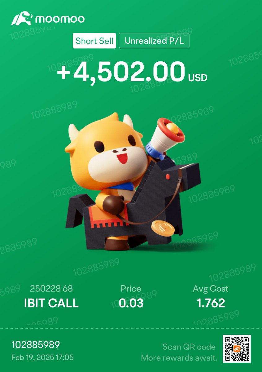 CryptogorasB's tweet photo. Covered call #IBIT 
Just let it expire worthless since it's not likely to hit the strike price at expiry. Even if it does, I don't mind having my underlying position exercised at this price. https://t.co/ZL4ODKKfMm