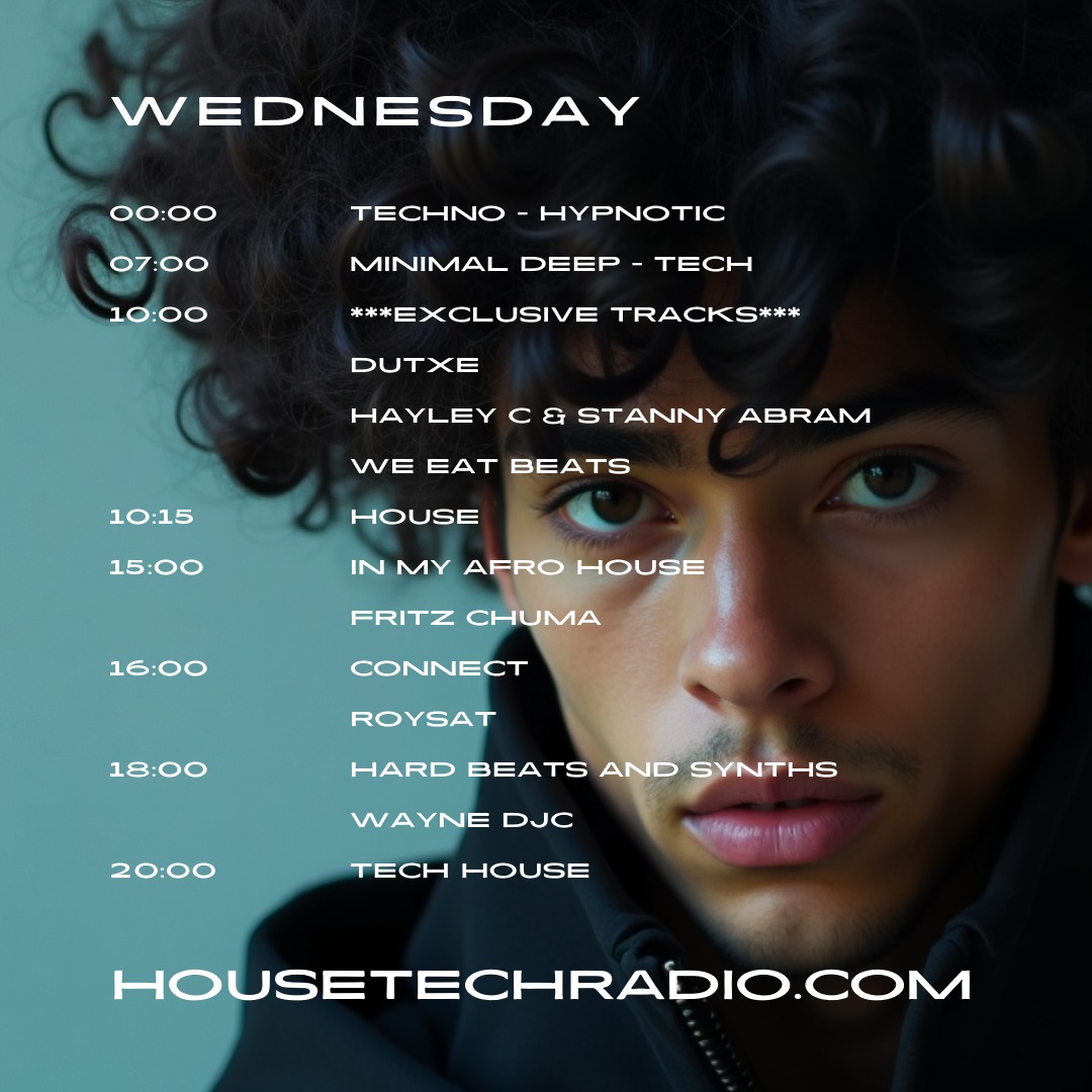 Mid week hump sessions with HTR. Our schedule today... Join us as well for exclusive new plays of some hot tracks due for release this week🎧🎛️🎚️