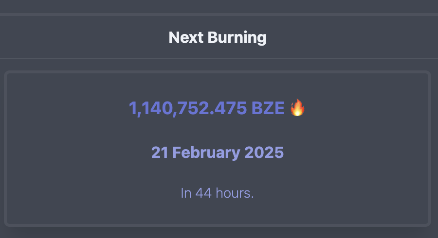 BZEdgeCoin's tweet photo. The next $BZE burn will take place in less than 2 days! ๐ฅ
#BeeZee has mechanisms to capture trading fees and other blockchain service costs, burning them periodically.
We fight inflation, and our history proves it! ๐ช https://t.co/2J3vXo81cG