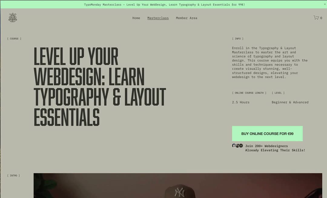 typomonday
موقع عبارة عن كورس مستوي عالي في تصميم اللاي أوت
بتتعلم فيه كل حاجة من الصفر للمستوي الإحترافي و صاحب الموقع بينزل تجاربه الأسبوعيه في تصميم الصفحات مع إسم الفونتاات اللي بيستخدمها للتحفيز علي التدريب

#design #planecrash