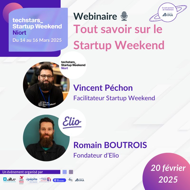 Niort TECH (@niort_tech) on Twitter photo 🚀 Dernière chance ! Le Startup Weekend Niort 2025 approche. Encore des questions ? Rejoignez notre webinaire demain à 18h !
🔹 Conseils & retour d’expérience
🔹 Session interactive + surprise 🎁
📌 Inscription : bit.ly/40SsH7J
#StartupWeekend #Niort <a href="/NiortAgglo/">Niort Agglo</a> 🚀 Dernière chance ! Le Startup Weekend Niort 2025 approche. Encore des questions ? Rejoignez notre webinaire demain à 18h !
🔹 Conseils & retour d’expérience
🔹 Session interactive + surprise 🎁
📌 Inscription : bit.ly/40SsH7J
#StartupWeekend #Niort <a href="/NiortAgglo/">Niort Agglo</a>